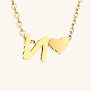 Gold Initial Necklace for Women - Personalized 14k Gold Plated Jewelry, Hypoallergenic and Water Resistant