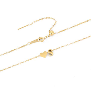Gold Initial Necklace for Women - Personalized 14k Gold Plated Jewelry, Hypoallergenic and Water Resistant