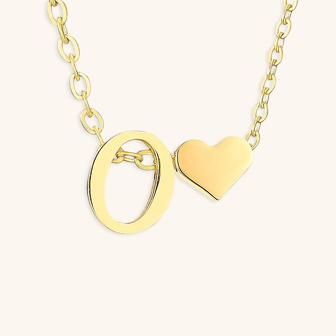 Gold Initial Necklace for Women - Personalized 14k Gold Plated Jewelry, Hypoallergenic and Water Resistant