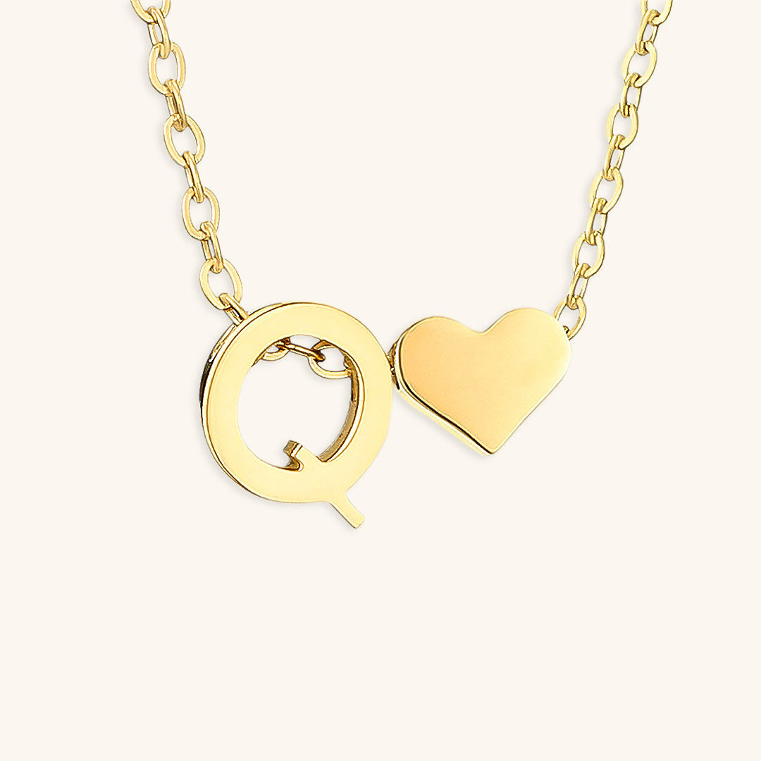 Gold Initial Necklace for Women - Personalized 14k Gold Plated Jewelry, Hypoallergenic and Water Resistant