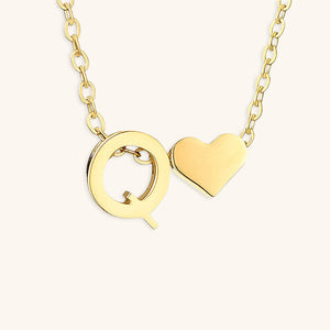Gold Initial Necklace for Women - Personalized 14k Gold Plated Jewelry, Hypoallergenic and Water Resistant