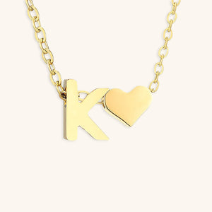 Gold Initial Necklace for Women - Personalized 14k Gold Plated Jewelry, Hypoallergenic and Water Resistant