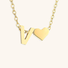 Load image into Gallery viewer, Gold Initial Necklace for Women - Personalized 14k Gold Plated Jewelry, Hypoallergenic and Water Resistant

