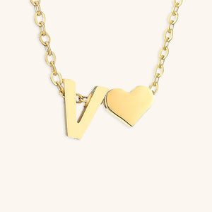Gold Initial Necklace for Women - Personalized 14k Gold Plated Jewelry, Hypoallergenic and Water Resistant