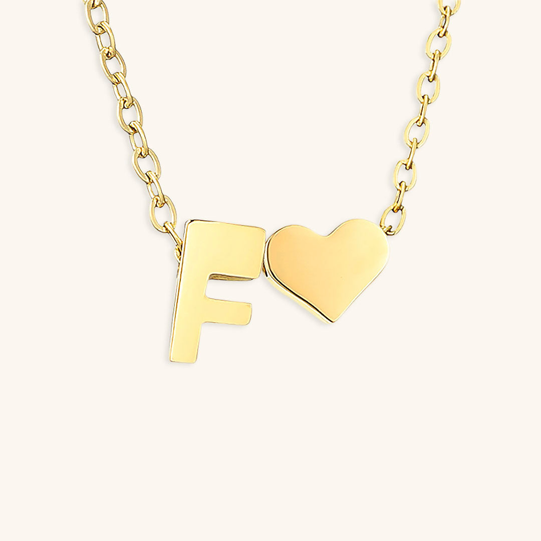 Gold Initial Necklace for Women - Personalized 14k Gold Plated Jewelry, Hypoallergenic and Water Resistant