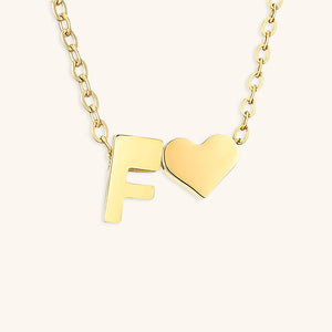 Gold Initial Necklace for Women - Personalized 14k Gold Plated Jewelry, Hypoallergenic and Water Resistant