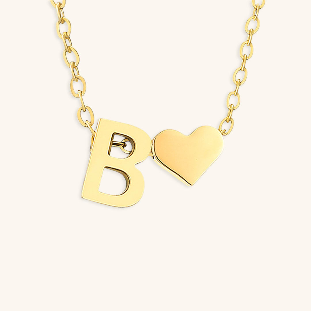 Gold Initial Necklace for Women - Personalized 14k Gold Plated Jewelry, Hypoallergenic and Water Resistant