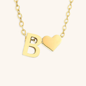 Gold Initial Necklace for Women - Personalized 14k Gold Plated Jewelry, Hypoallergenic and Water Resistant