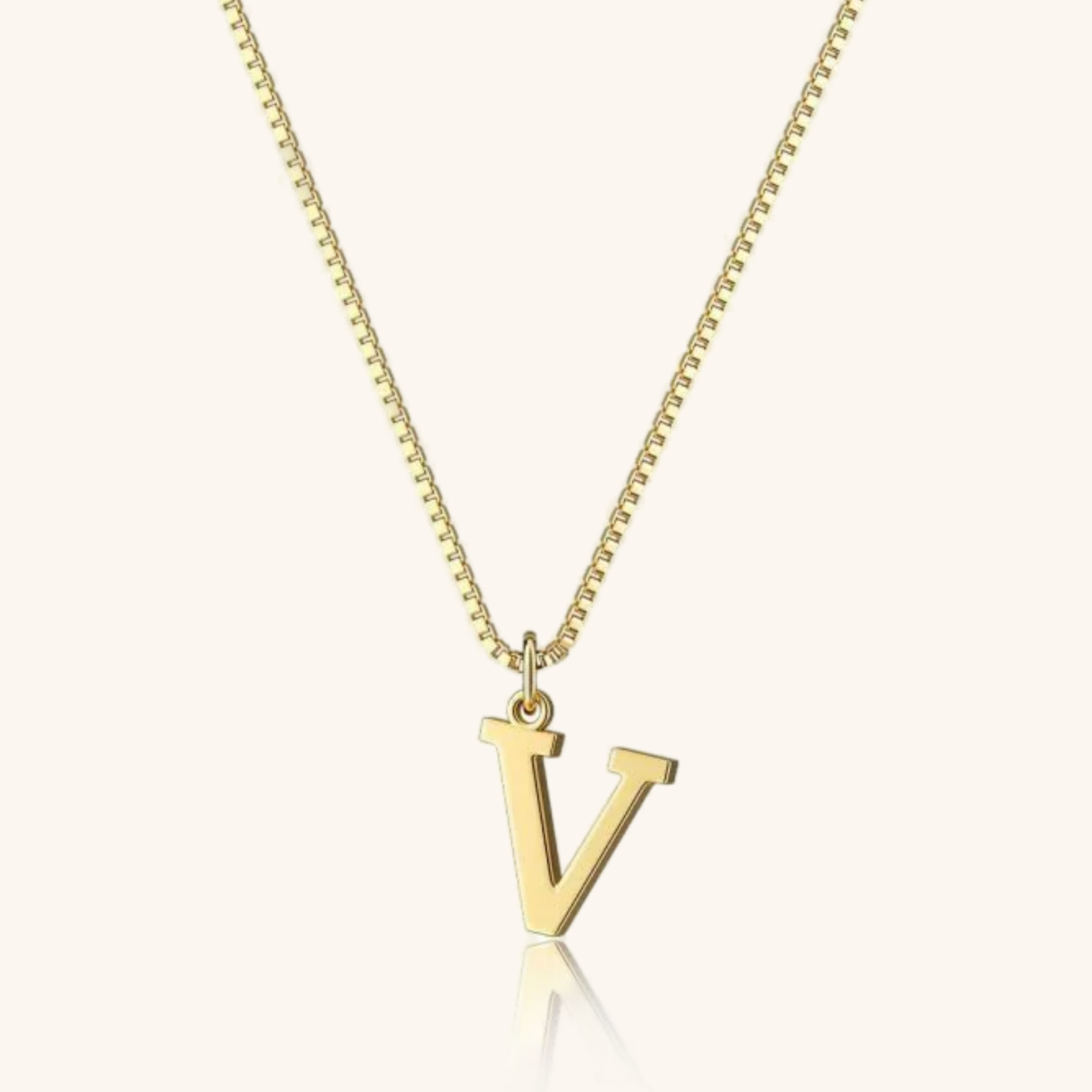 Gold Initial Necklace for Women – Hypoallergenic Stainless Steel with 14k Gold Plating, 16-Inch Chain