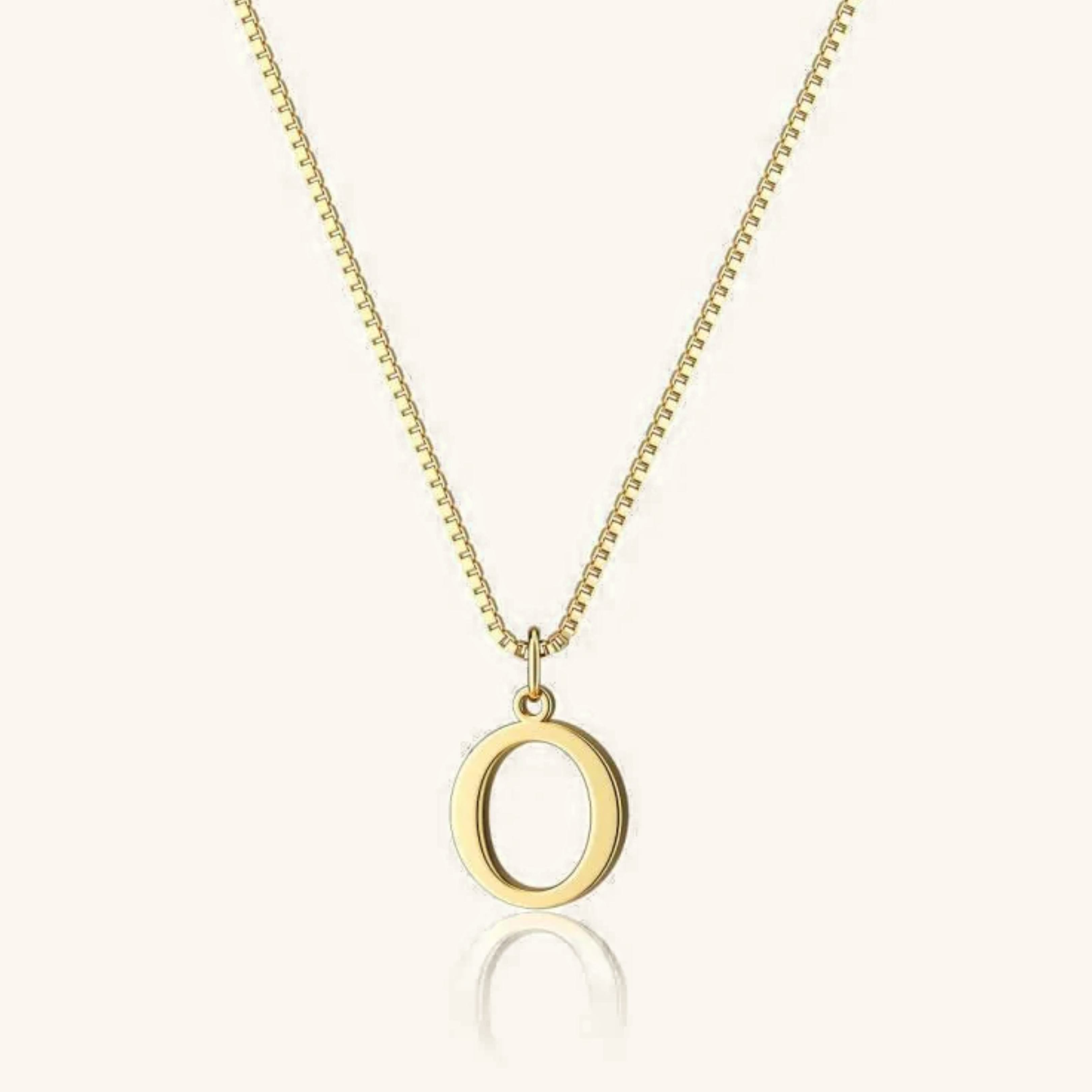 Gold Initial Necklace for Women – Hypoallergenic Stainless Steel with 14k Gold Plating, 16-Inch Chain