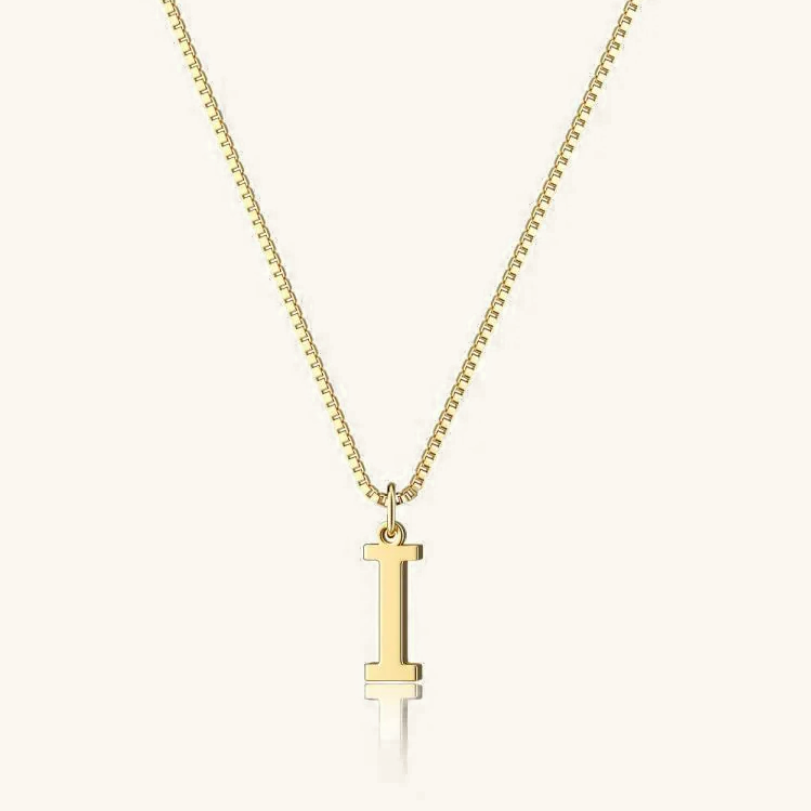 Gold Initial Necklace for Women – Hypoallergenic Stainless Steel with 14k Gold Plating, 16-Inch Chain