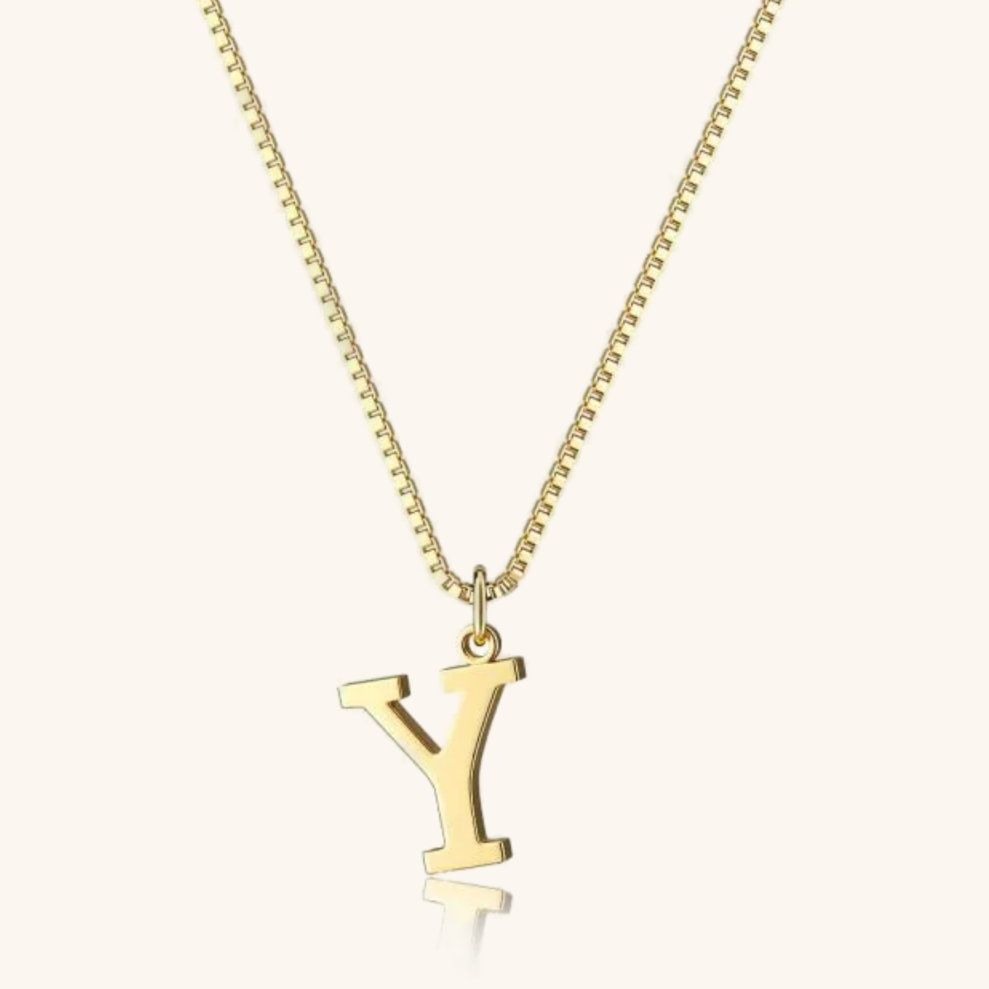 Gold Initial Necklace for Women – Hypoallergenic Stainless Steel with 14k Gold Plating, 16-Inch Chain