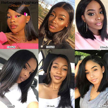 Load image into Gallery viewer, Rebecca 13x4 HD Lace Frontal Straight Hair Clearance Wig Transparen Lace Front Human Hair Wig Women's Natural Wig With BabyHair
