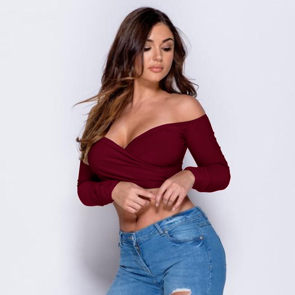 Off Shoulder Crop Top