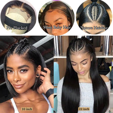 Load image into Gallery viewer, Rebecca 13x4 HD Lace Frontal Straight Hair Clearance Wig Transparen Lace Front Human Hair Wig Women's Natural Wig With BabyHair
