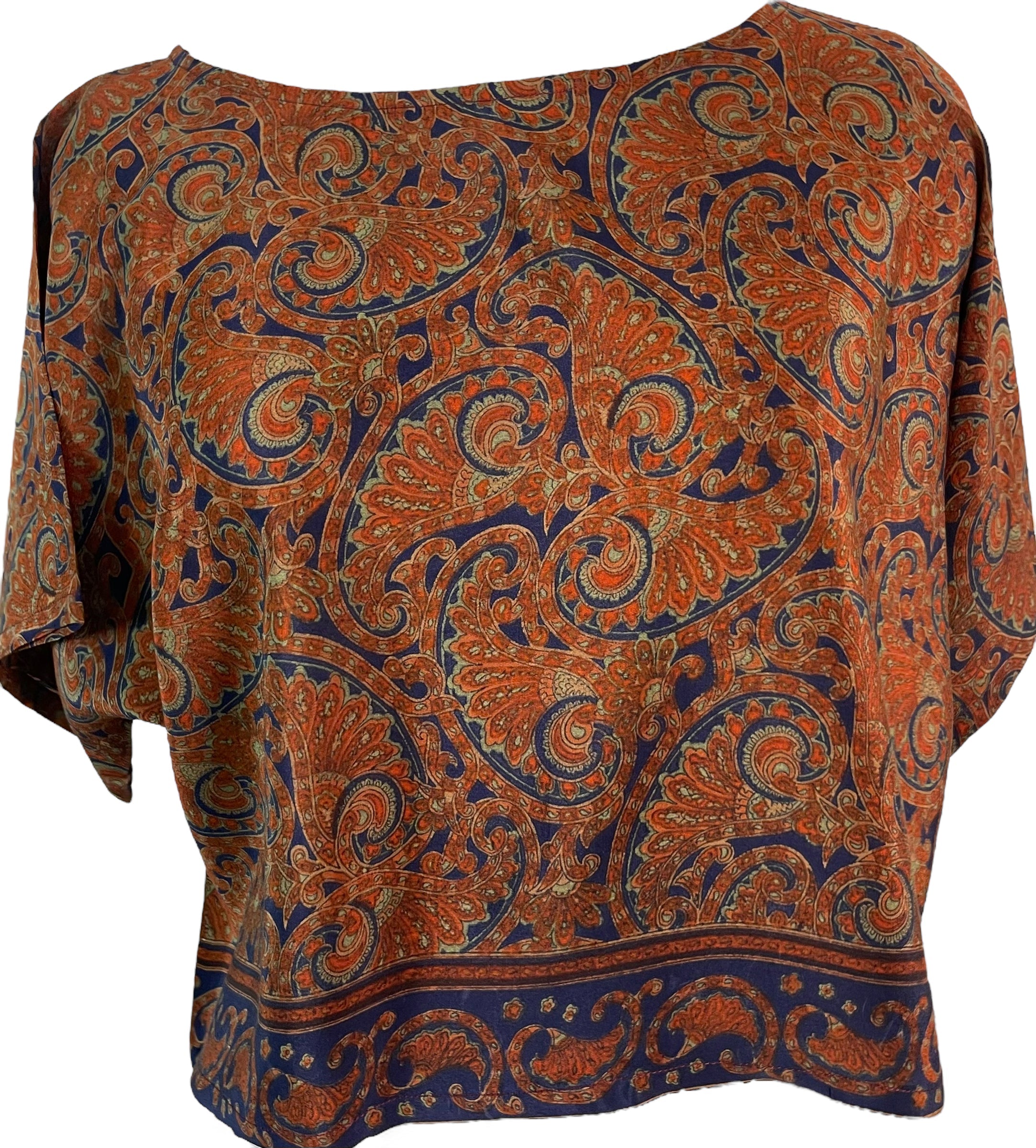 FINAL SALE PRC6054 Avatar Pure Silk Boxy Top