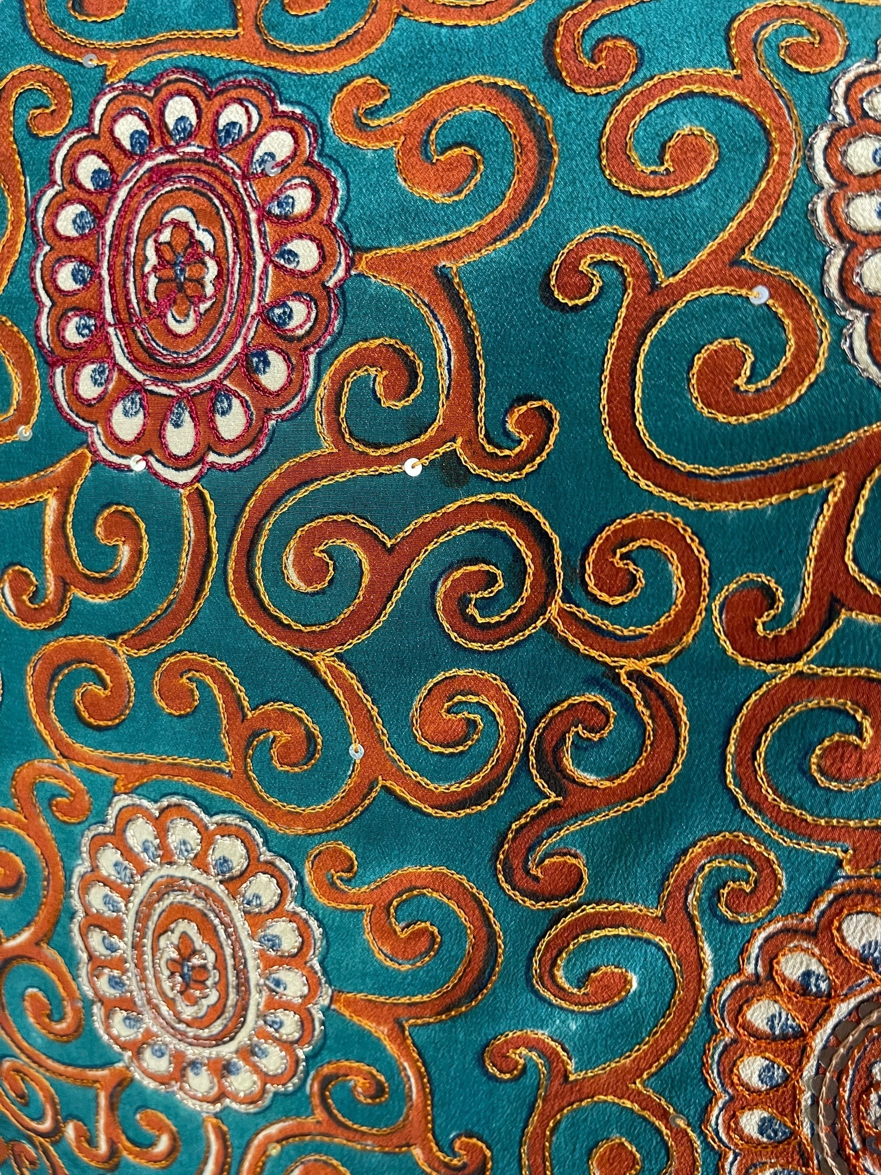 SOLD  PRC6937 Avatar Pure Silk Long Tunic with Side Ties