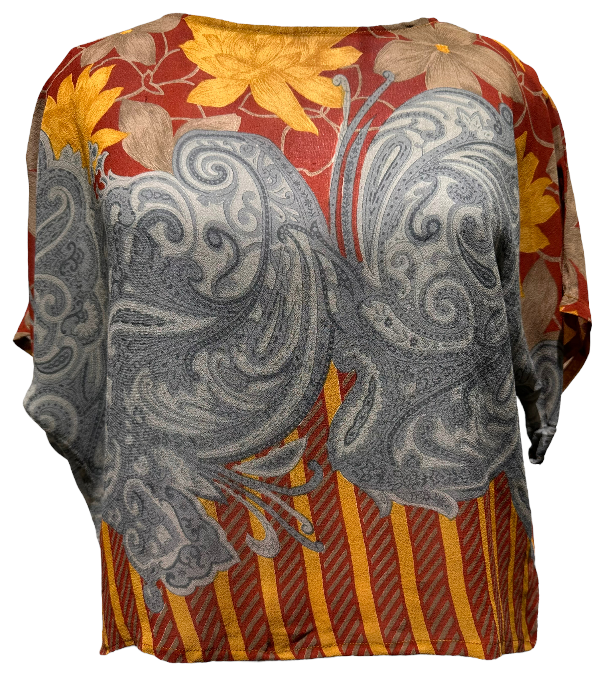 FINAL SALE Marie Elisabeth Wrede Sheer Avatar Pure Silk Boxy Top