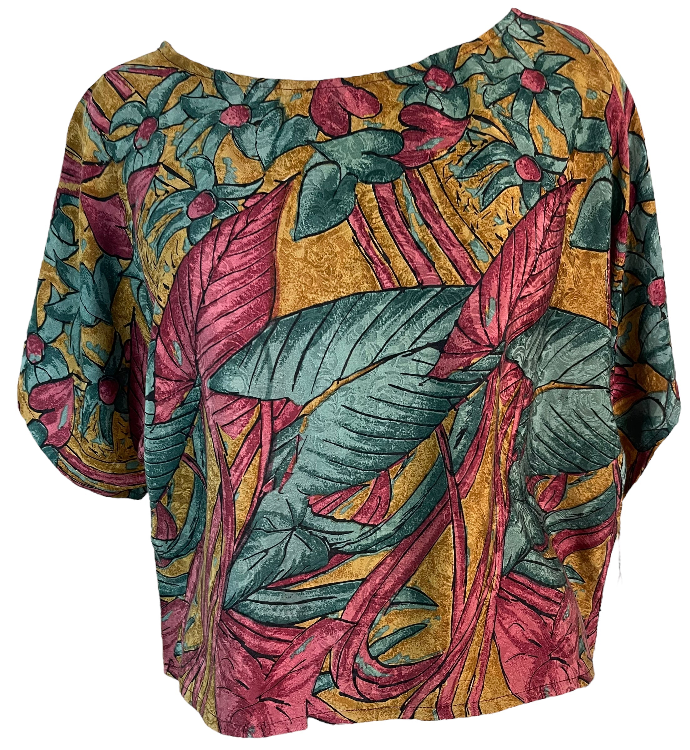 FINAL SALE PRC6204 Avatar Pure Silk Boxy Top