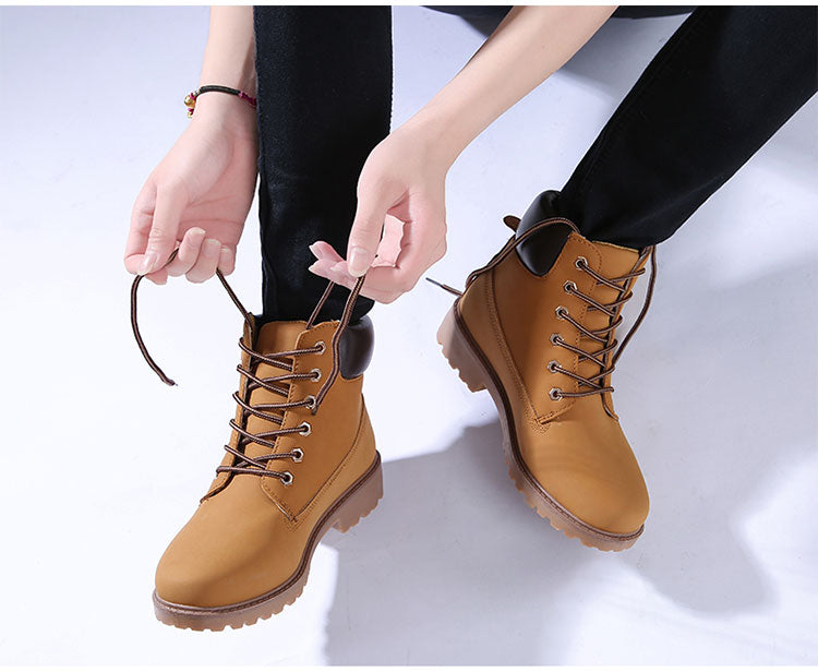 Leather Trim Classic Boots