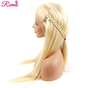 150 Density Blonde HD Lace Front Wigs Straight Transparent With Baby Hair Brazilian Remy