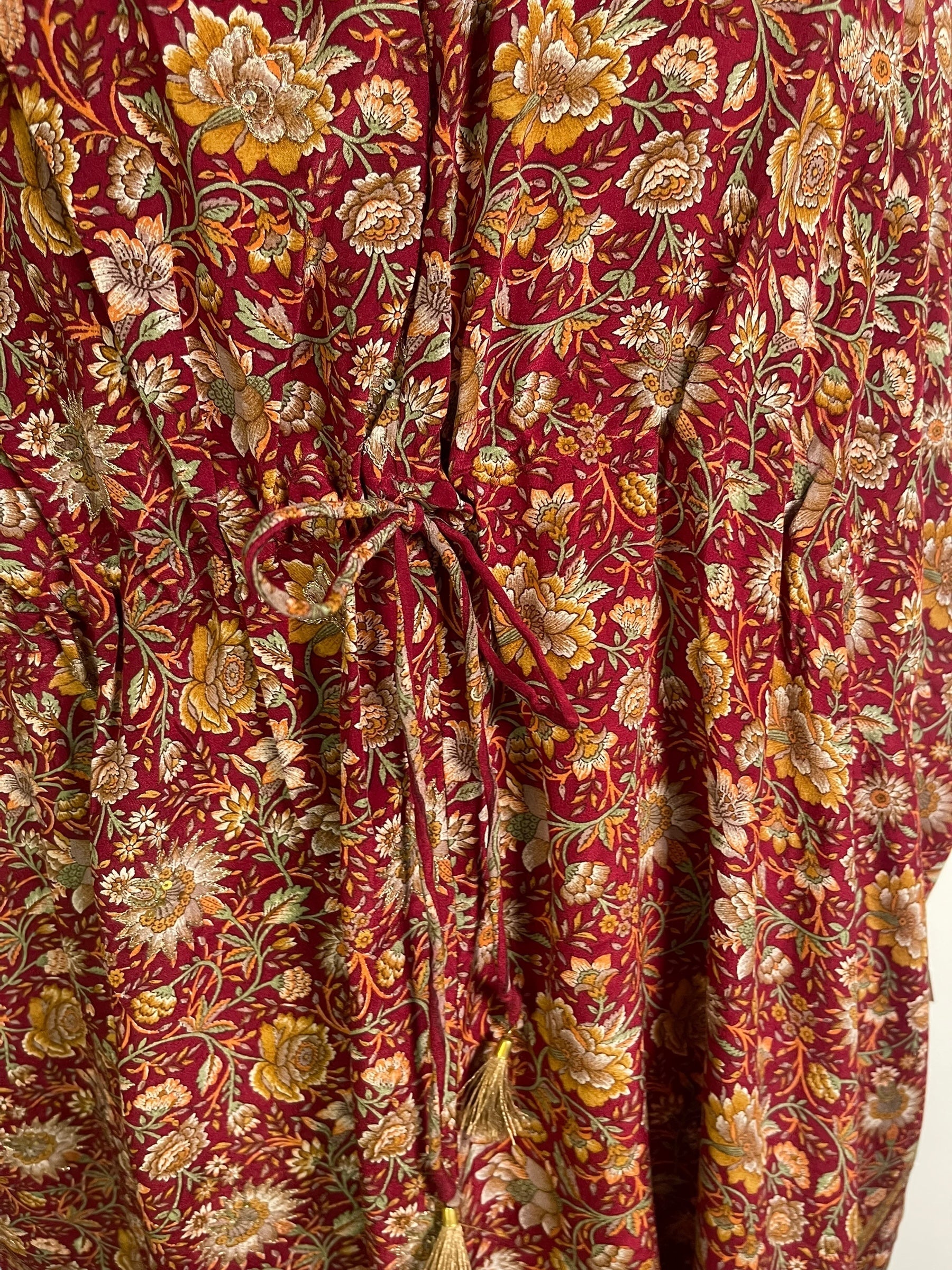 PRC6765 Avatar Pure Silk Maxi Kaftan