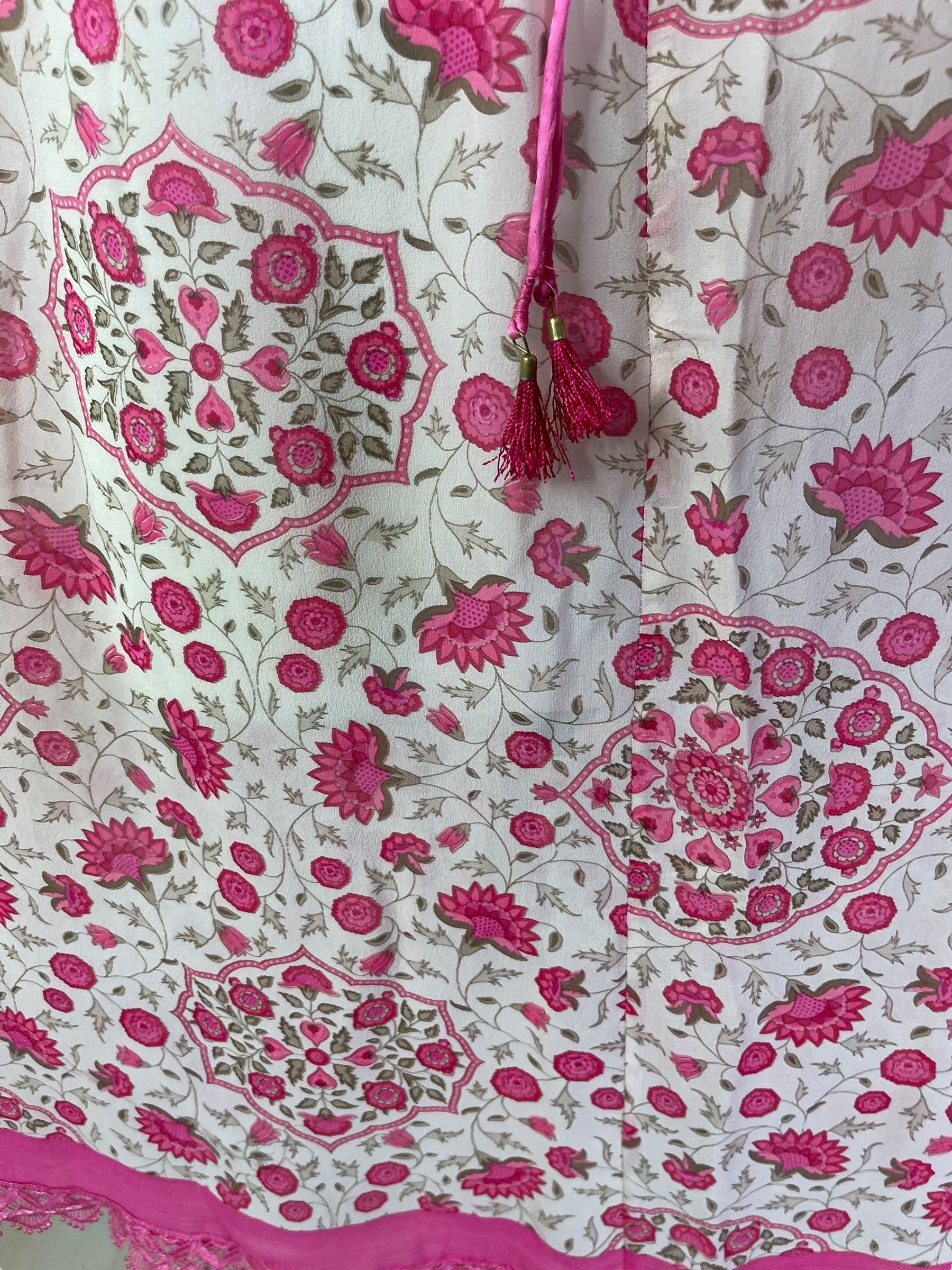 REVOLUTIONHER PRG6793 Sheer Avatar Pure Silk Maxi Kaftan