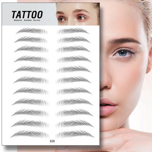 Magic 4D Hair-like Eyebrow Tattoo Sticker False Eyebrows 7 Day Long Lasting Super Waterproof Makeup Eye Brow Stickers Cosmetics