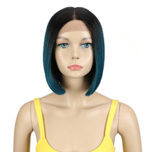 Load image into Gallery viewer, Bella Bob Wig Synthetic Lace Wig Short Blonde Bob Pink 613 Red Lemon Lace Short Hair 10-13 Inch Wigs For Women Lolita Cosplay
