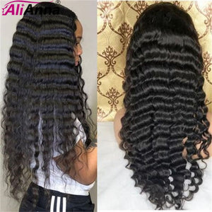 Alianna Loose Deep Wave Wig 30 Inch Lace Front Wig Pre Plucked Brazilian Lace Front Human Hair Wigs Long 5x5 Lace Closure Wig