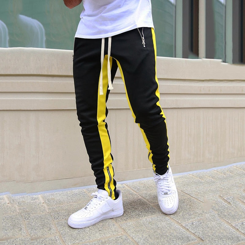 Mens Joggers Casual Pants Fitness Men Sportswear Tracksuit Bottoms Skinny Sweatpants Trousers