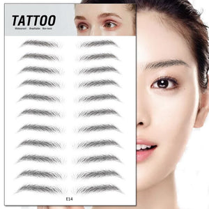 Magic 4D Hair-like Eyebrow Tattoo Sticker False Eyebrows 7 Day Long Lasting Super Waterproof Makeup Eye Brow Stickers Cosmetics