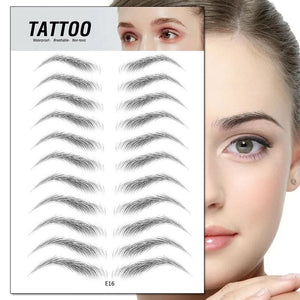 Magic 4D Hair-like Eyebrow Tattoo Sticker False Eyebrows 7 Day Long Lasting Super Waterproof Makeup Eye Brow Stickers Cosmetics