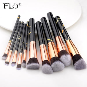 FLD 5/15Pcs Makeup Brushes Tool Set Cosmetic Powder Eye Shadow Foundation Blush Blending Beauty Make Up Brush Maquiagem