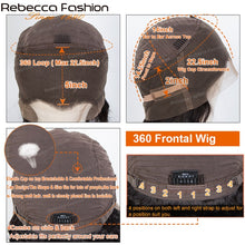 Load image into Gallery viewer, Rebecca 13x4 HD Lace Frontal Straight Hair Clearance Wig Transparen Lace Front Human Hair Wig Women's Natural Wig With BabyHair
