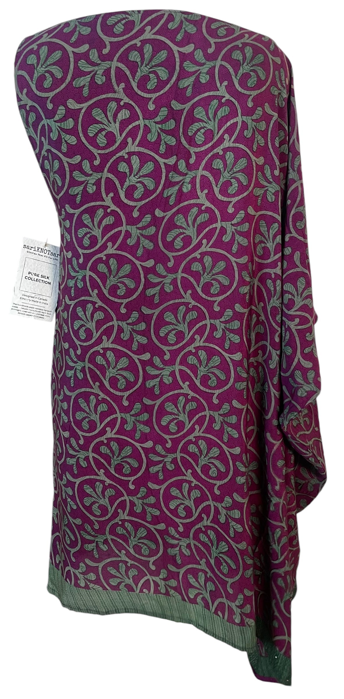 FINAL SALE PRC5850 Avatar Pure Silk One Shoulder Dress