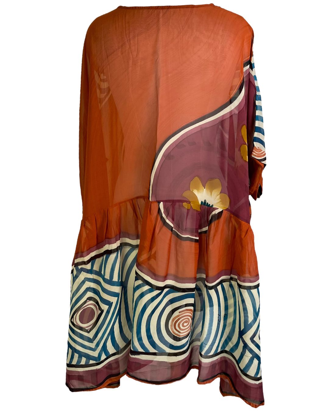 PRG6334 Sheer Avatar Pure Silk Boxy Babydoll Dress