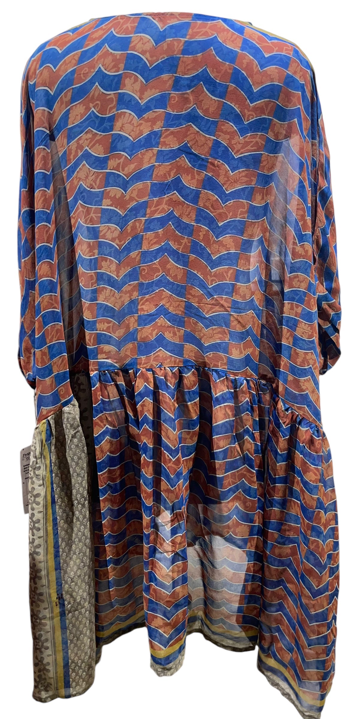 FINAL SALE PRG5583 Sheer Avatar Pure Silk Boxy Babydoll Dress