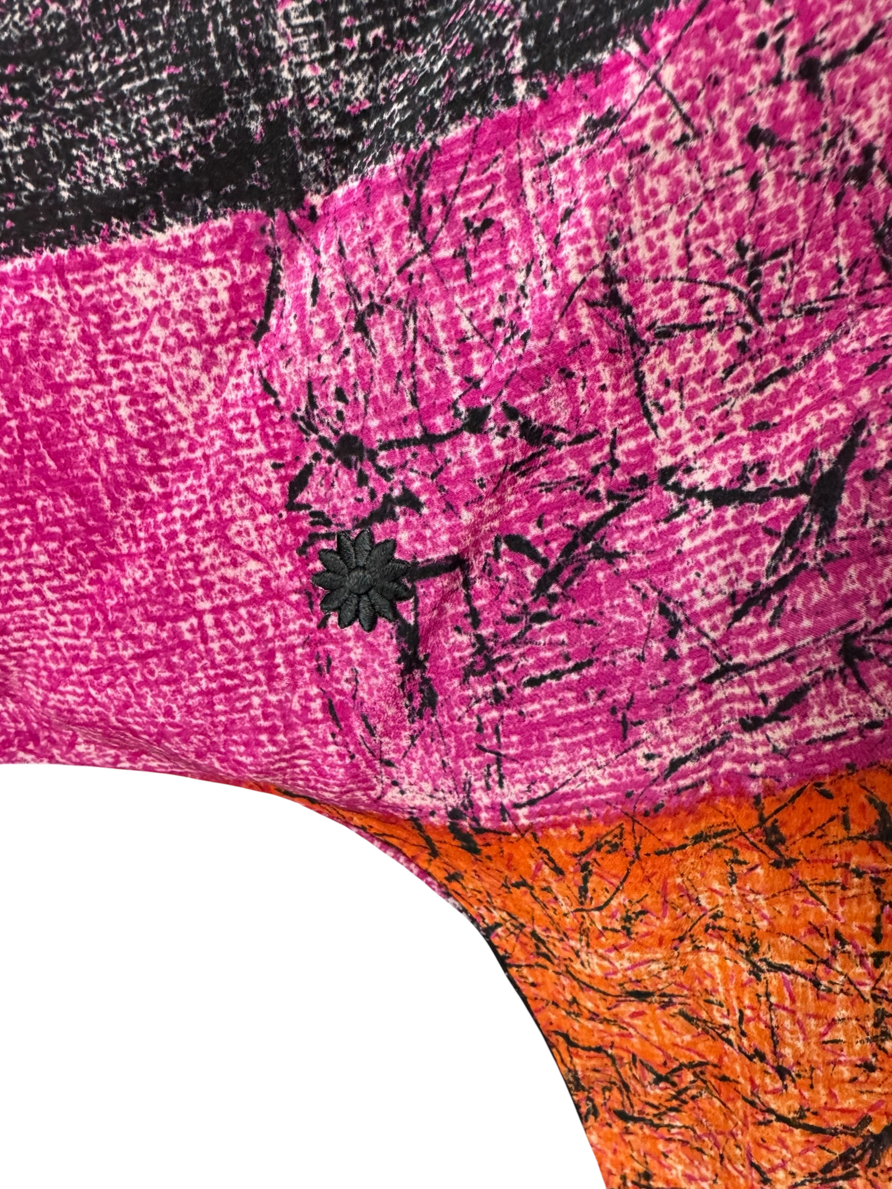 PRC6873 Avatar Pure Silk Side Slit Top