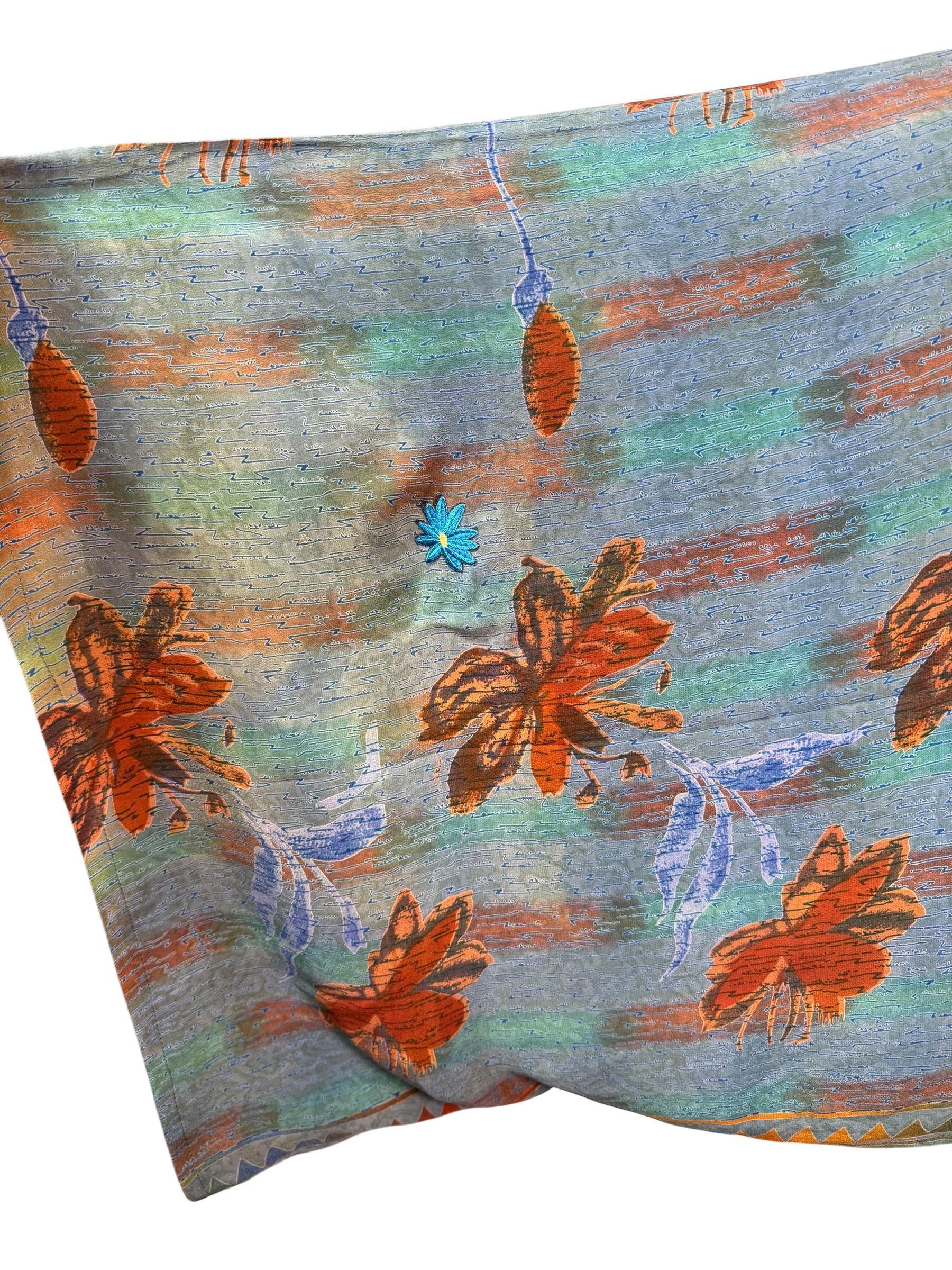 SOLD  PRC7311 Avatar Pure Silk Kimono-Sleeved Top