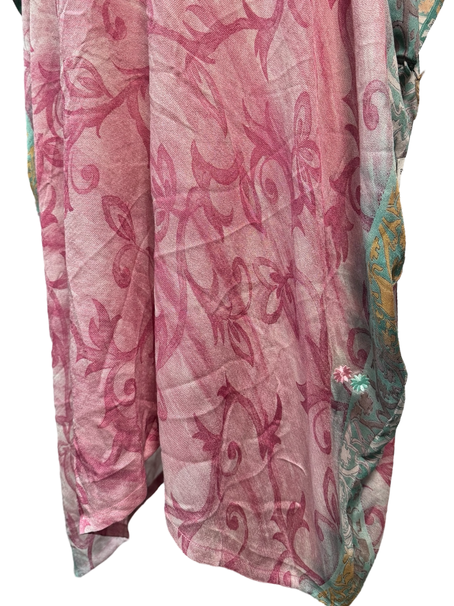 PRG7342B Sheer Avatar Pure Silk Midi Length Kaftan