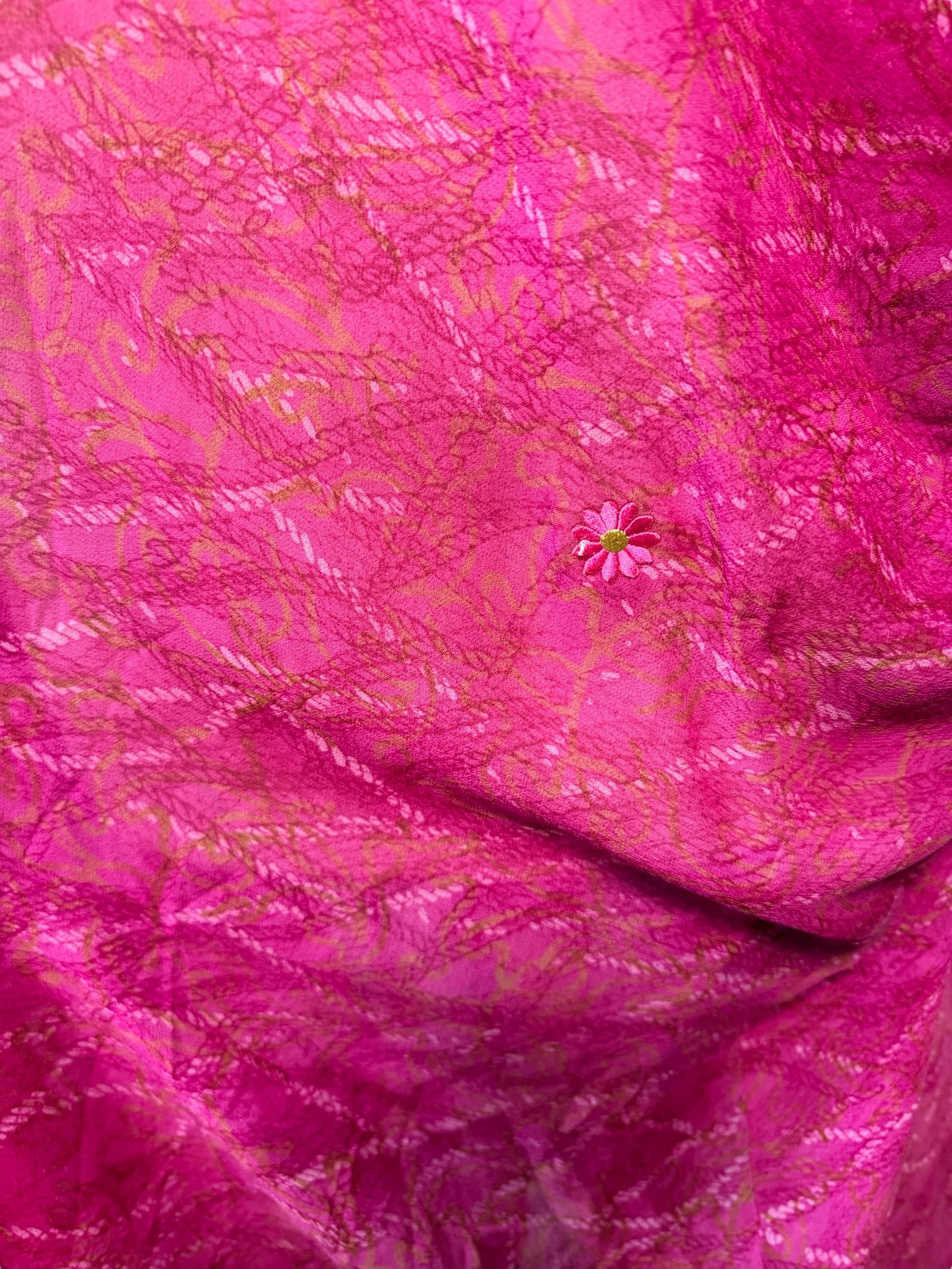 PRG7475 Sheer Avatar Pure Silk Midi Length Kaftan