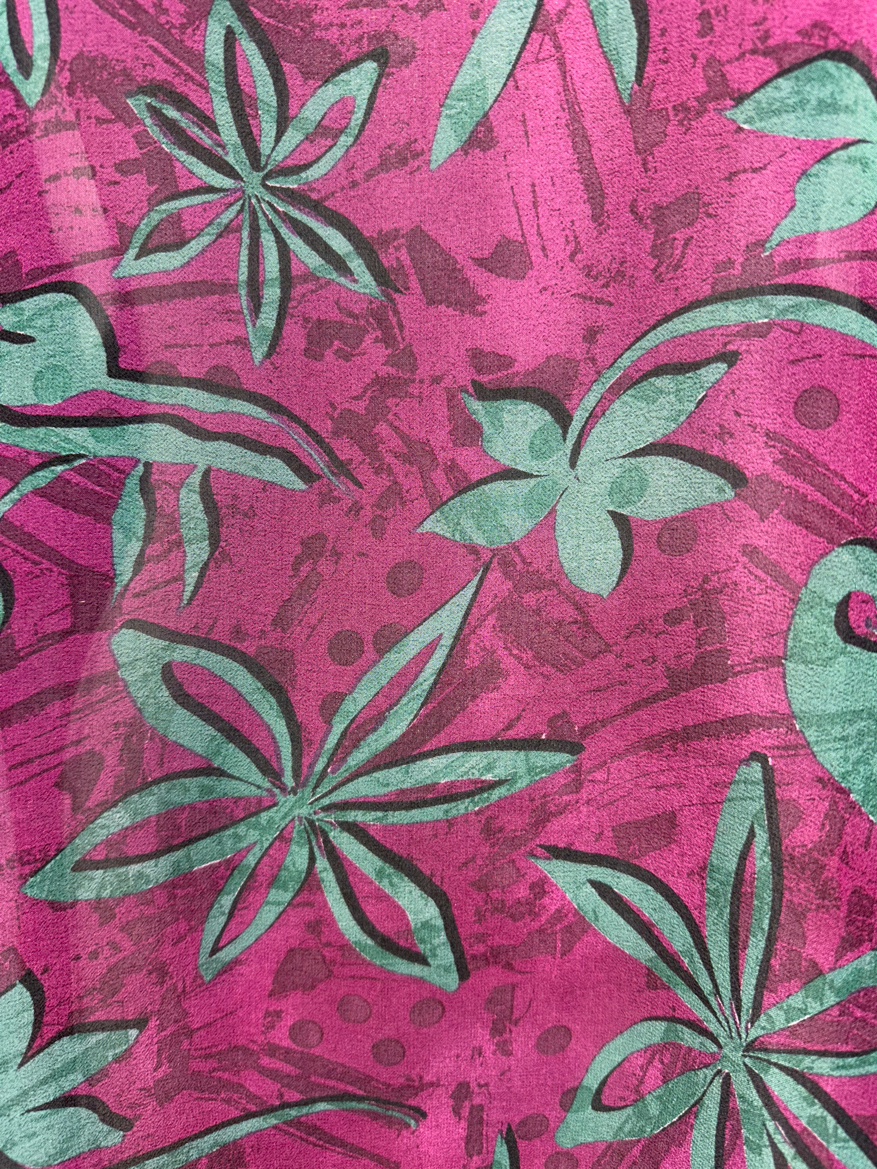 FINAL SALE Blanch Ackers Sheer Avatar Pure Silk Long Tunic with Side Ties