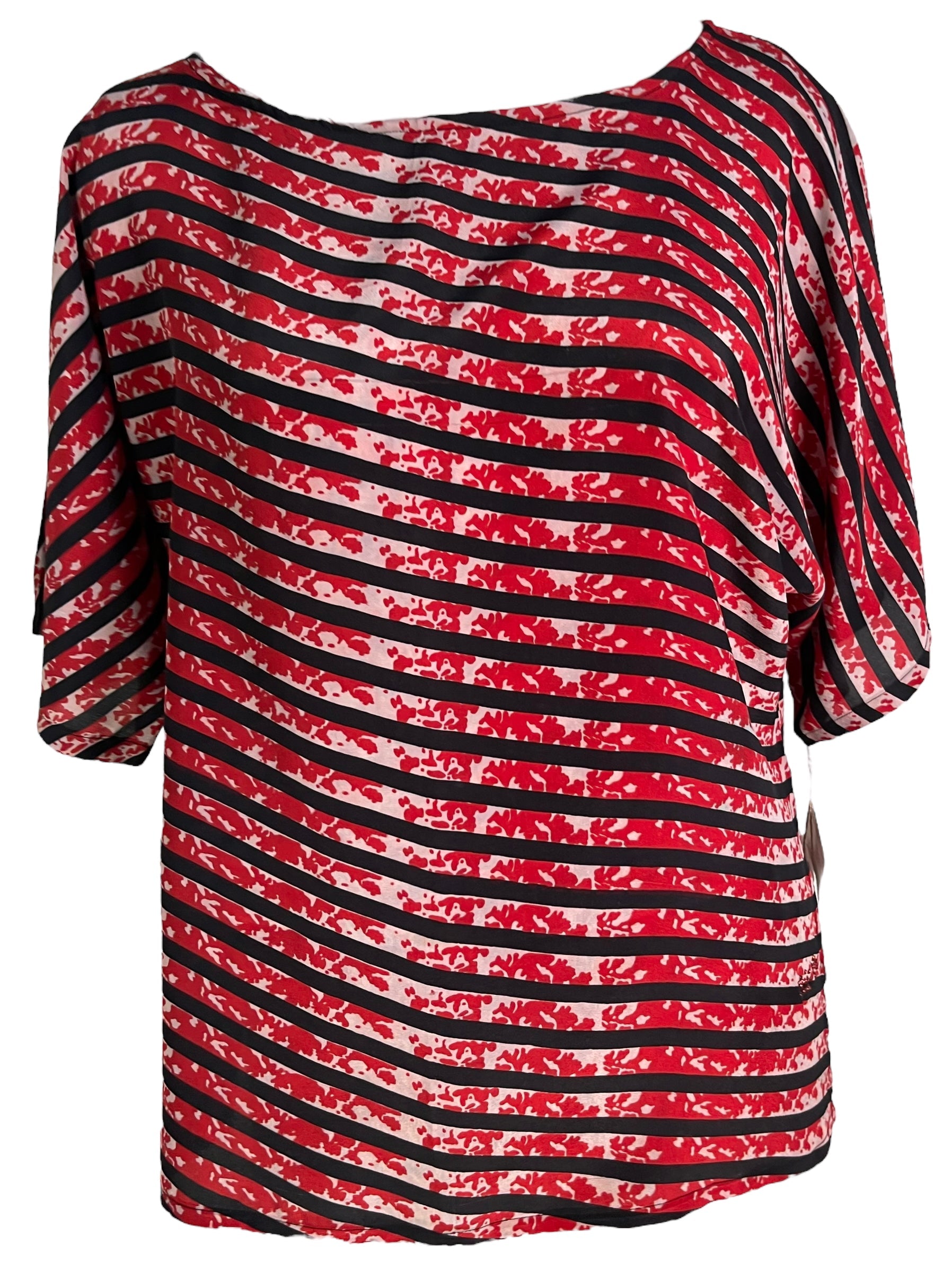 PRC6499 Avatar Pure Silk Side Slit Top