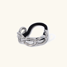 Load image into Gallery viewer, Infinity Pony Cuff – 18k Gold Stainless Steel Hair and Wrist Accessory
