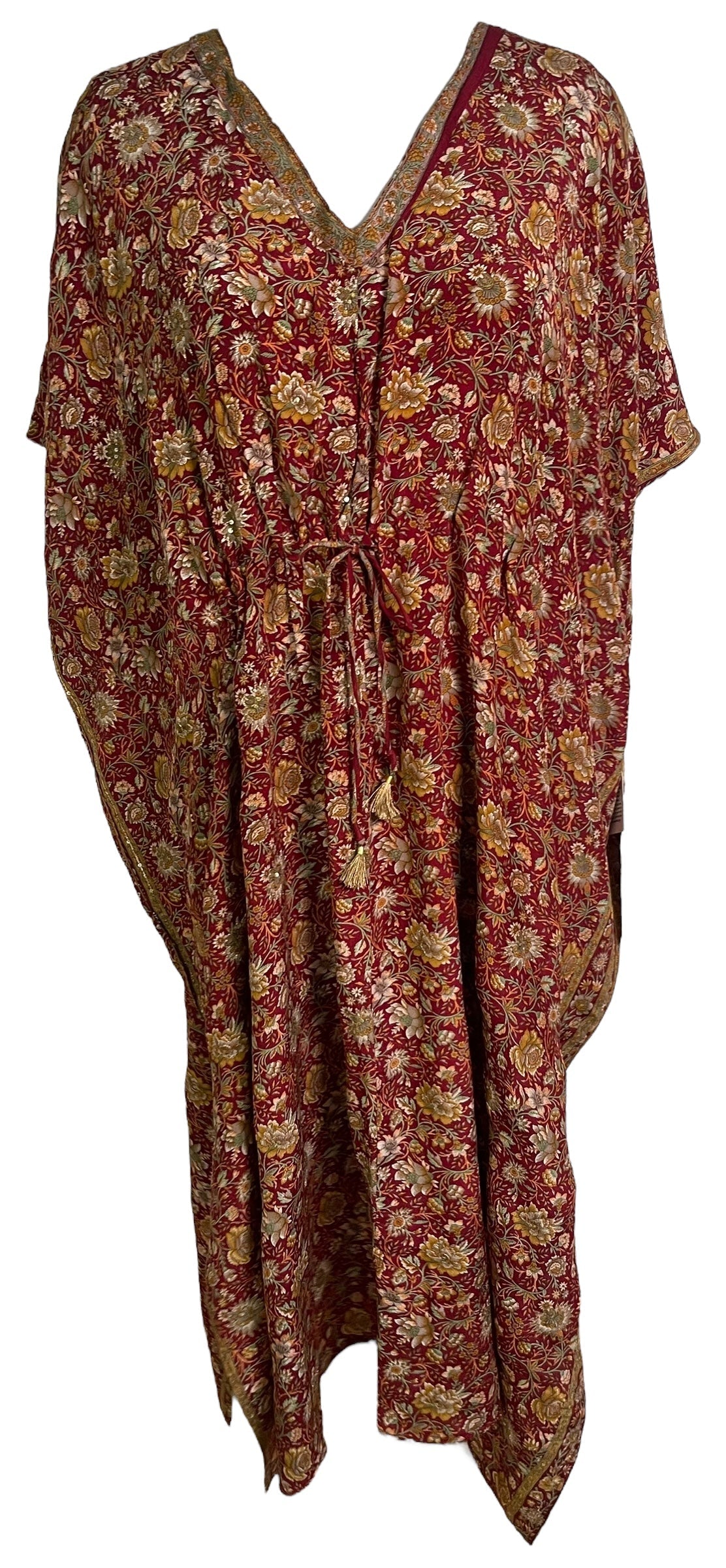 PRC6765 Avatar Pure Silk Maxi Kaftan