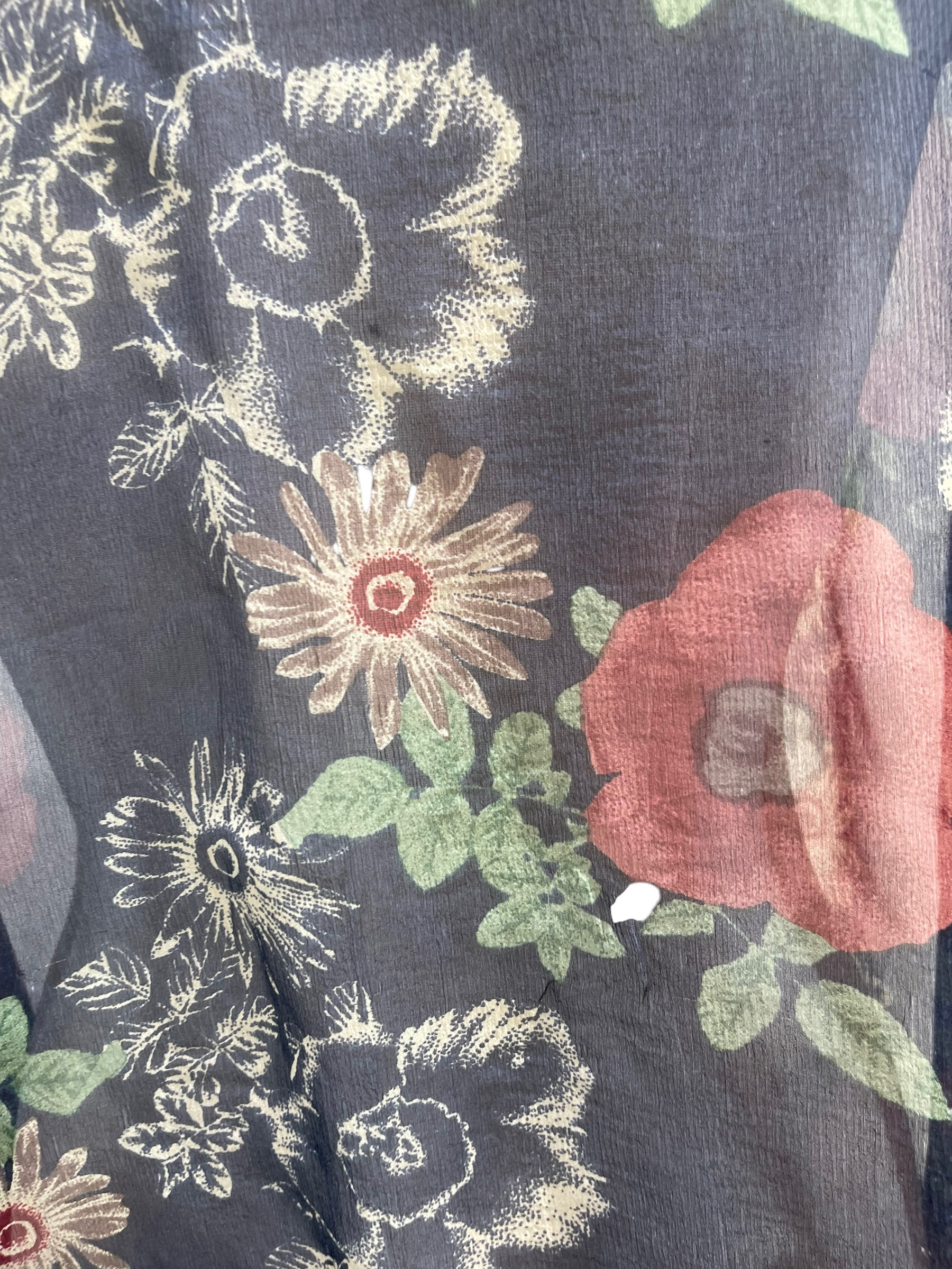 FINAL SALE PRG5842 Sheer Avatar Pure Silk Maxi Kaftan