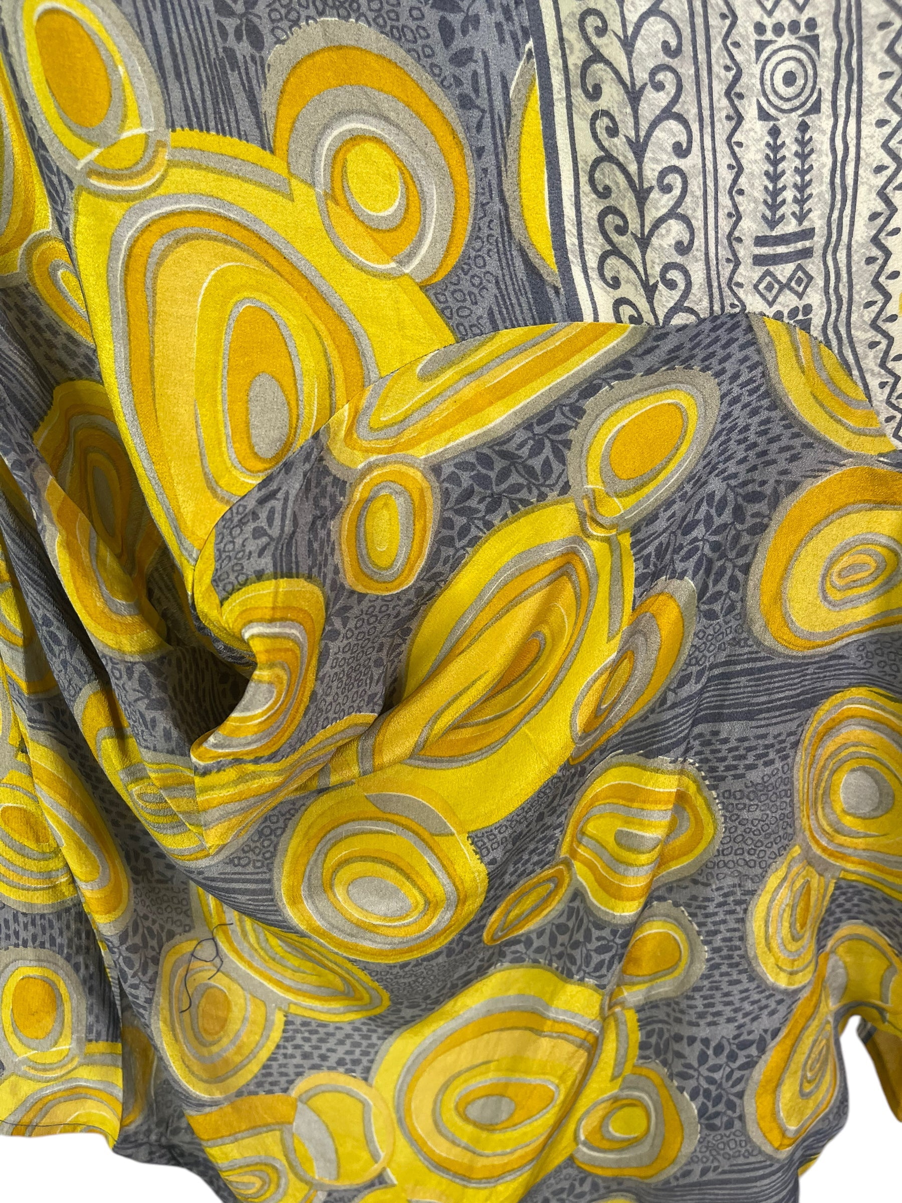 PRC6556 Avatar Pure Silk Self Pocket Tunic Dress