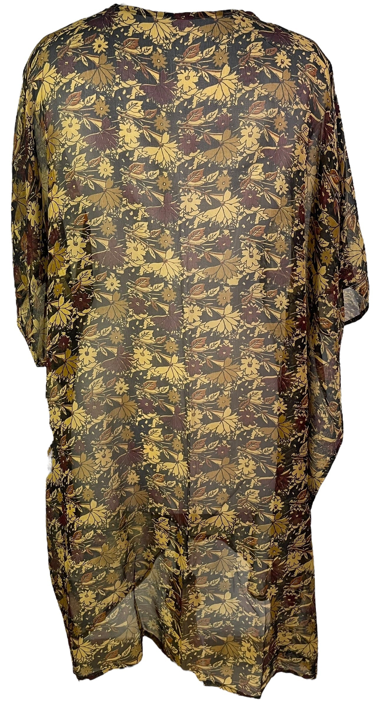 PCH6641 Very Sheer Avatar Pure Silk Midi Length Kaftan