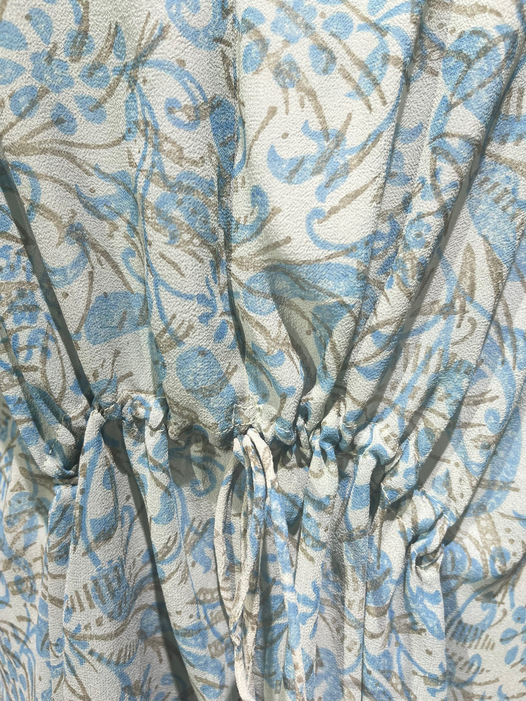 FINAL SALE PRG3953 Sheer Avatar Pure Silk Maxi Kaftan